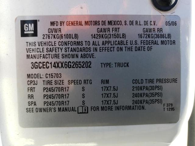 Photo 11 VIN: 3GCEC14XX6G265202 - CHEVROLET SILVERADO 