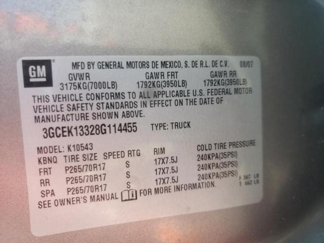 Photo 9 VIN: 3GCEK13328G114455 - CHEVROLET SILVERADO 