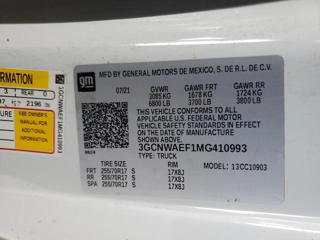 Photo 11 VIN: 3GCNWAEF1MG410993 - CHEVROLET ALL MODELS 