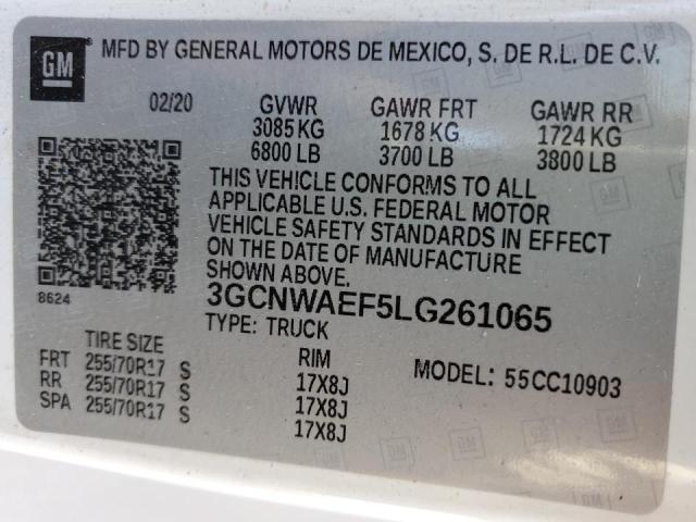 Photo 9 VIN: 3GCNWAEF5LG261065 - CHEVROLET SILVERADO 