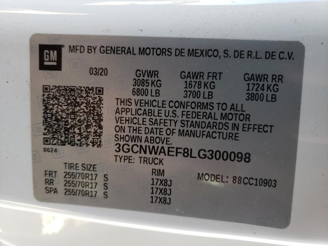 Photo 9 VIN: 3GCNWAEF8LG300098 - CHEVROLET SILVERADO 