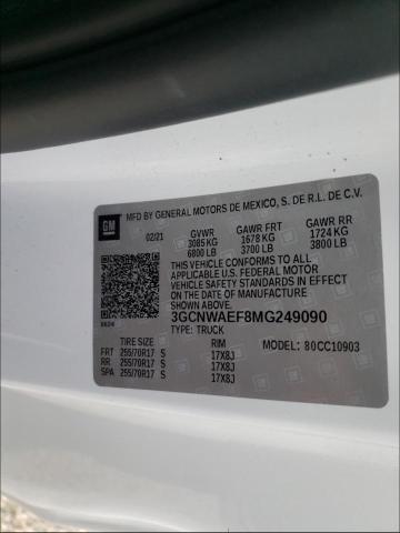 Photo 9 VIN: 3GCNWAEF8MG249090 - CHEVROLET SILVERADO 