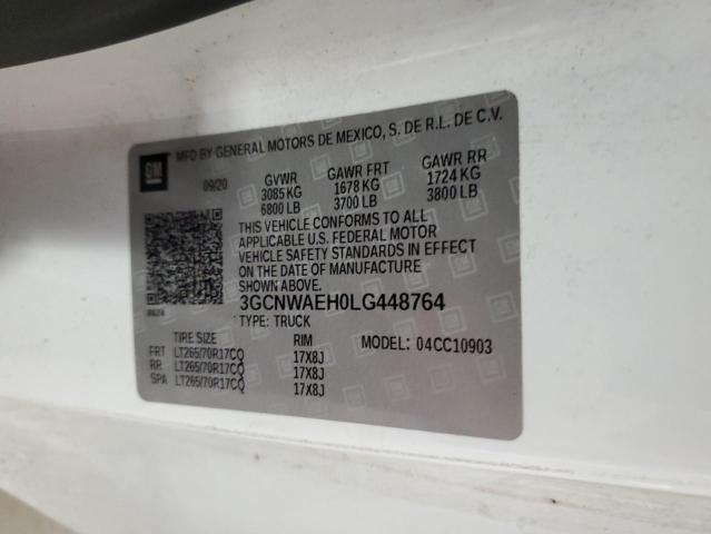 Photo 12 VIN: 3GCNWAEH0LG448764 - CHEVROLET SILVERADO 