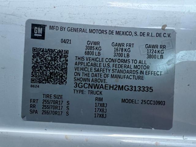 Photo 9 VIN: 3GCNWAEH2MG313335 - CHEVROLET SILVERADO 