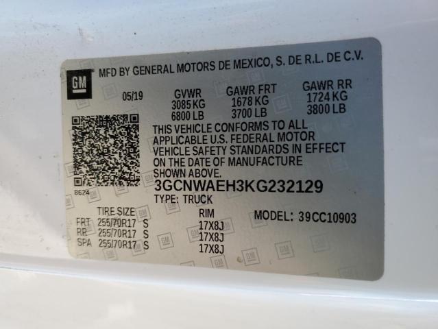 Photo 11 VIN: 3GCNWAEH3KG232129 - CHEVROLET SILVERADO 