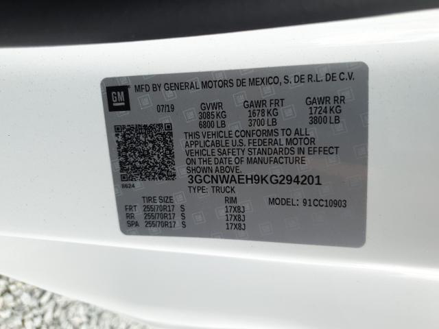 Photo 9 VIN: 3GCNWAEH9KG294201 - CHEVROLET SILVERADO 