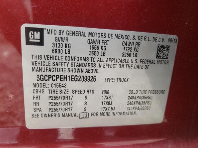 Photo 9 VIN: 3GCPCPEH1EG209926 - CHEVROLET SILVERADO 