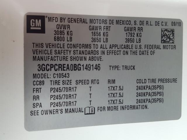 Photo 9 VIN: 3GCPCREA0BG149146 - CHEVROLET SILVERADO 