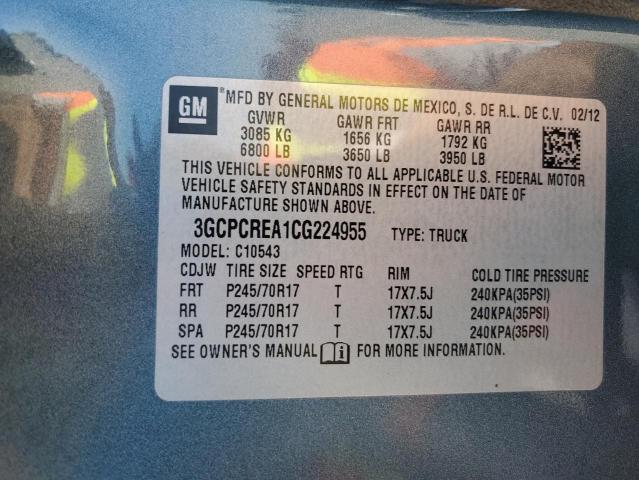 Photo 11 VIN: 3GCPCREA1CG224955 - CHEVROLET SILVERADO 