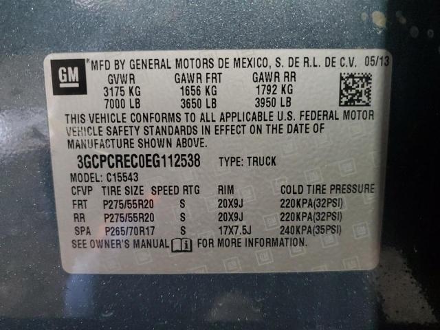 Photo 11 VIN: 3GCPCREC0EG112538 - CHEVROLET SILVERADO 