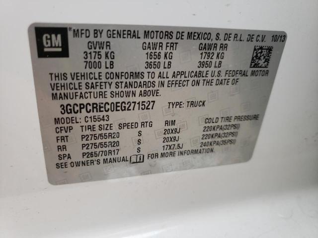 Photo 9 VIN: 3GCPCREC0EG271527 - CHEVROLET SILVERADO 