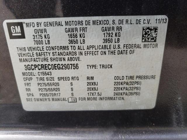 Photo 13 VIN: 3GCPCREC0EG290756 - CHEVROLET SILVERADO 