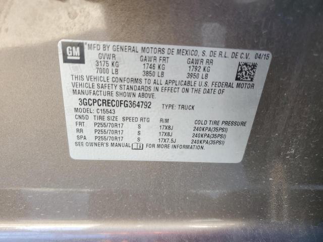 Photo 11 VIN: 3GCPCREC0FG364792 - CHEVROLET SILVERADO 