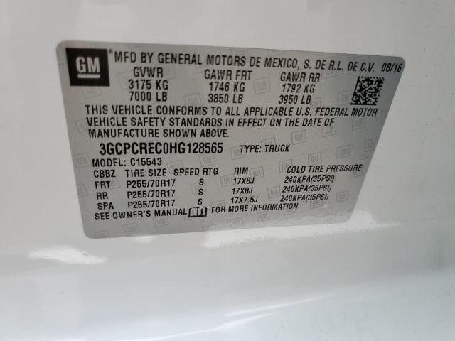 Photo 9 VIN: 3GCPCREC0HG128565 - CHEVROLET SILVRK1500 