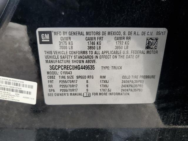 Photo 12 VIN: 3GCPCREC0HG449635 - CHEVROLET SILVERADO 