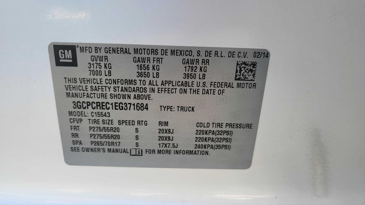 Photo 9 VIN: 3GCPCREC1EG371684 - CHEVROLET SILVERADO 