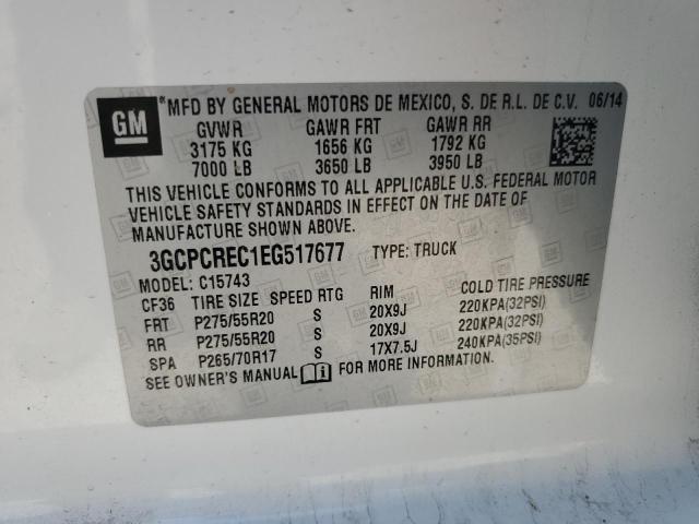 Photo 11 VIN: 3GCPCREC1EG517677 - CHEVROLET SILVERADO 