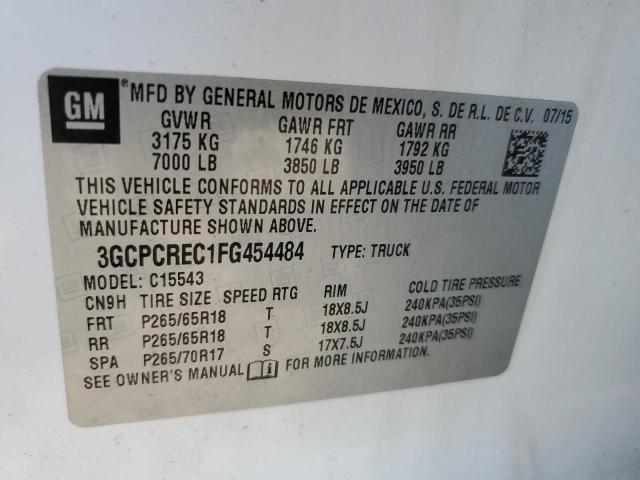 Photo 11 VIN: 3GCPCREC1FG454484 - CHEVROLET SILVERADO 