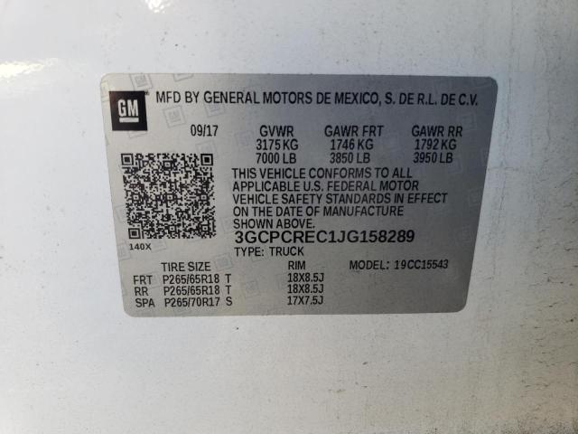 Photo 11 VIN: 3GCPCREC1JG158289 - CHEVROLET SILVERADO 