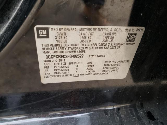 Photo 9 VIN: 3GCPCREC2FG482522 - CHEVROLET SILVERADO 