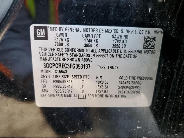 Photo 11 VIN: 3GCPCREC3FG393137 - CHEVROLET SILVERADO 