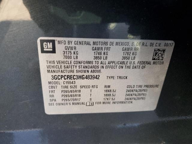 Photo 11 VIN: 3GCPCREC3HG483942 - CHEVROLET SILVERADO 