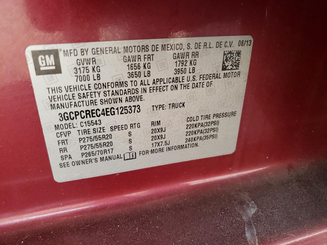 Photo 11 VIN: 3GCPCREC4EG125373 - CHEVROLET SILVERADO 