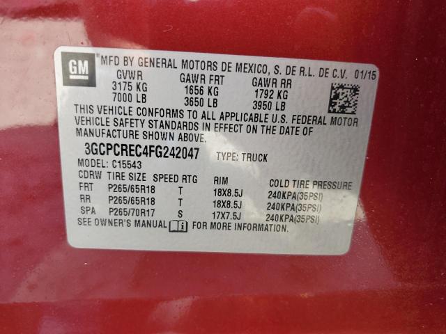 Photo 11 VIN: 3GCPCREC4FG242047 - CHEVROLET SILVERADO 