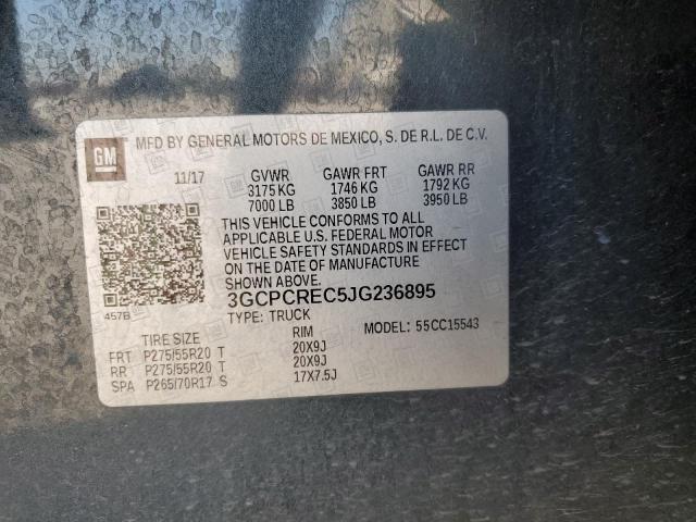 Photo 11 VIN: 3GCPCREC5JG236895 - CHEVROLET SILVERADO 