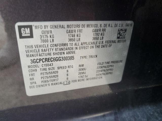 Photo 11 VIN: 3GCPCREC6GG300385 - CHEVROLET SILVERADO 