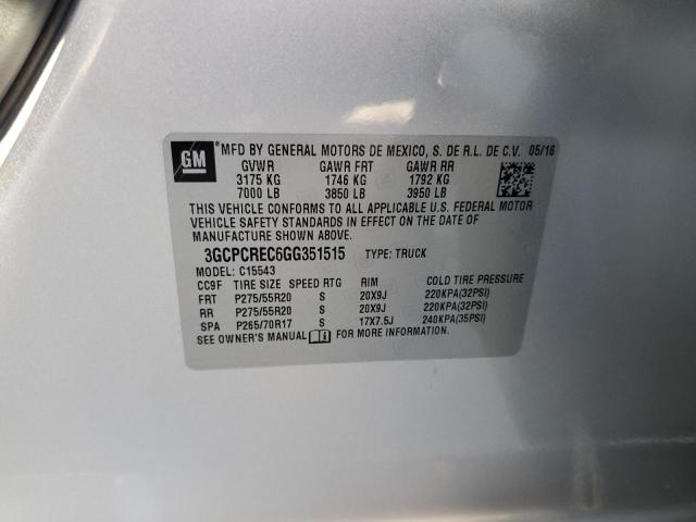 Photo 12 VIN: 3GCPCREC6GG351515 - CHEVROLET ALL MODELS 