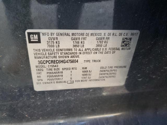 Photo 11 VIN: 3GCPCREC6HG475804 - CHEVROLET SILVERADO 