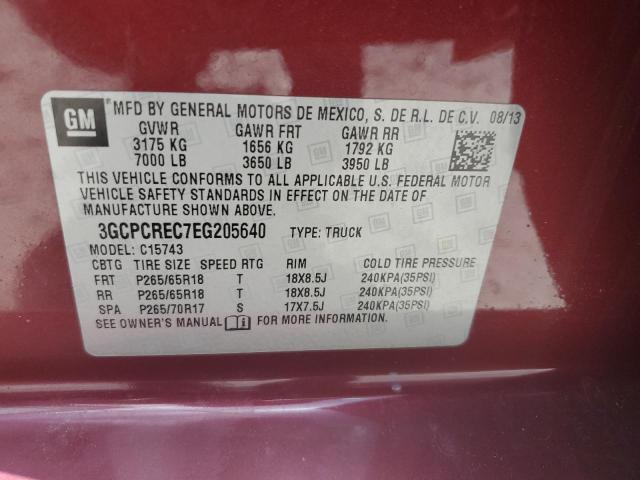 Photo 11 VIN: 3GCPCREC7EG205640 - CHEVROLET SILVERADO 