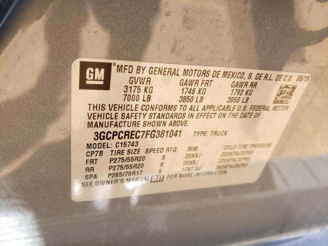 Photo 11 VIN: 3GCPCREC7FG381041 - CHEVROLET SILVERADO 