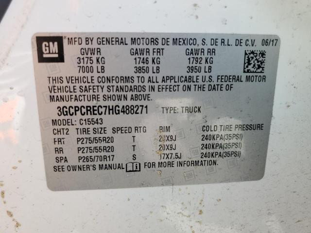 Photo 11 VIN: 3GCPCREC7HG488271 - CHEVROLET SILVERADO 