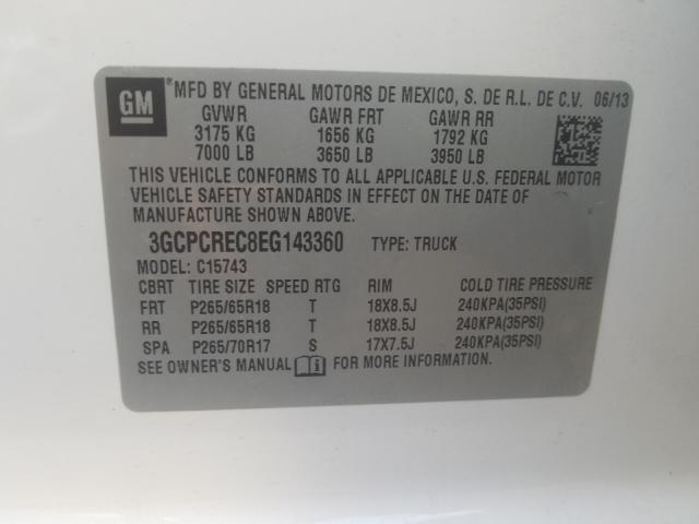 Photo 9 VIN: 3GCPCREC8EG143360 - CHEVROLET SILVERADO 