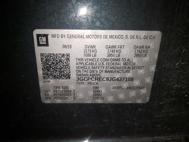 Photo 11 VIN: 3GCPCREC8JG437108 - CHEVROLET SILVERADO 