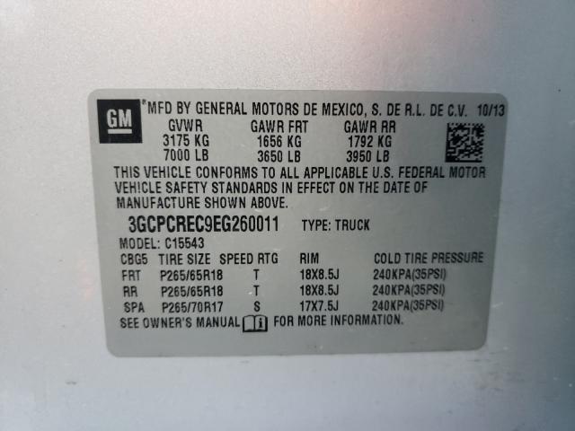 Photo 9 VIN: 3GCPCREC9EG260011 - CHEVROLET SILVERADO 