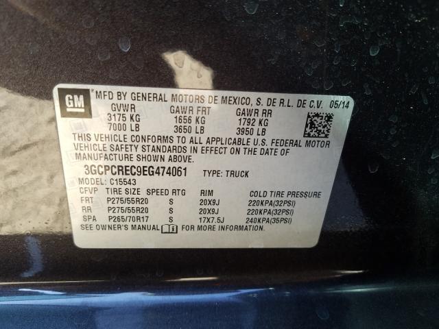 Photo 9 VIN: 3GCPCREC9EG474061 - CHEVROLET SILVERADO 