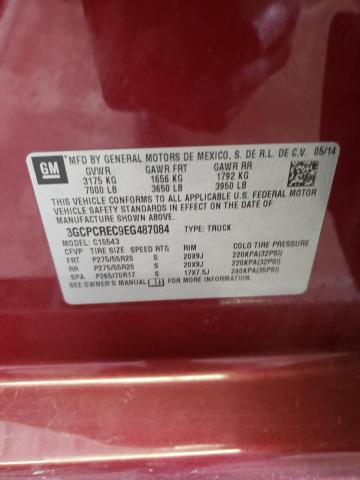 Photo 9 VIN: 3GCPCREC9EG487084 - CHEVROLET SILVERADO 