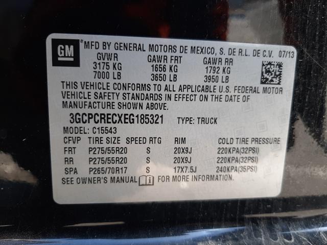 Photo 9 VIN: 3GCPCRECXEG185321 - CHEVROLET SILVERADO 