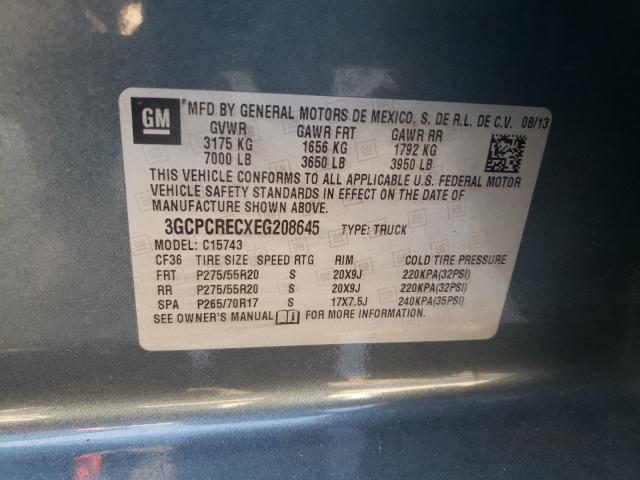 Photo 9 VIN: 3GCPCRECXEG208645 - CHEVROLET SILVERADO 