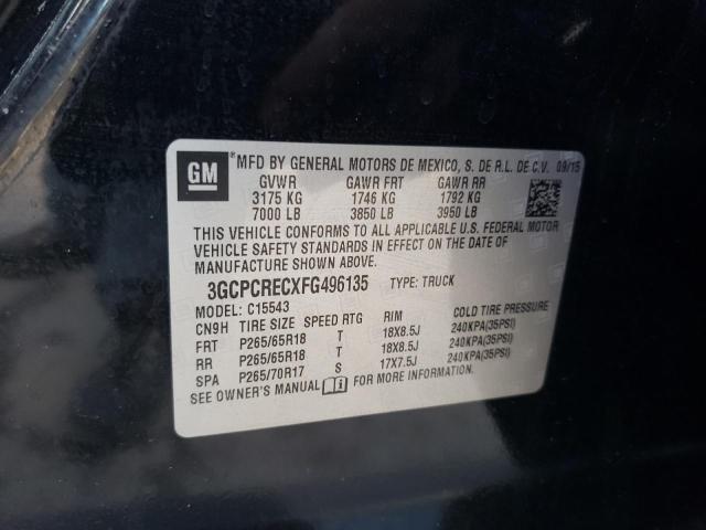 Photo 11 VIN: 3GCPCRECXFG496135 - CHEVROLET ALL MODELS 