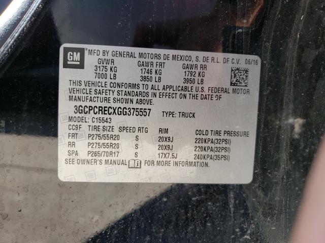 Photo 9 VIN: 3GCPCRECXGG375557 - CHEVROLET SILVERADO 