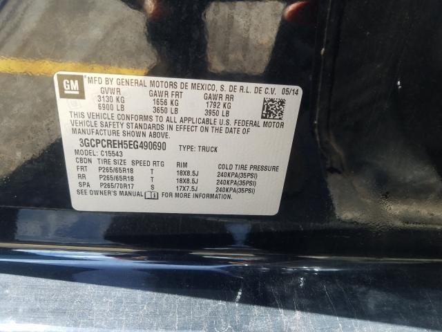 Photo 9 VIN: 3GCPCREH5EG490690 - CHEVROLET SILVERADO 