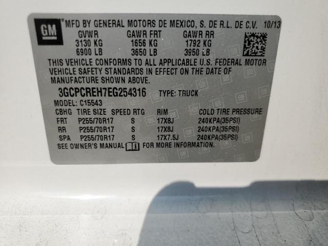 Photo 11 VIN: 3GCPCREH7EG254316 - CHEVROLET SILVERADO 