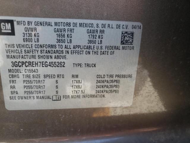 Photo 9 VIN: 3GCPCREH7EG455262 - CHEVROLET SILVERADO 