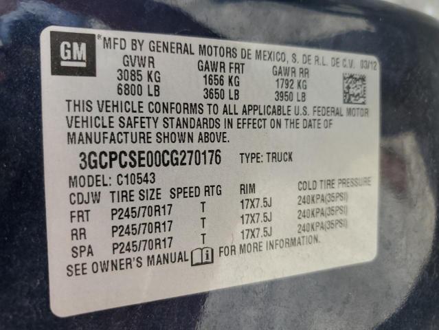 Photo 9 VIN: 3GCPCSE00CG270176 - CHEVROLET SILVERADO 