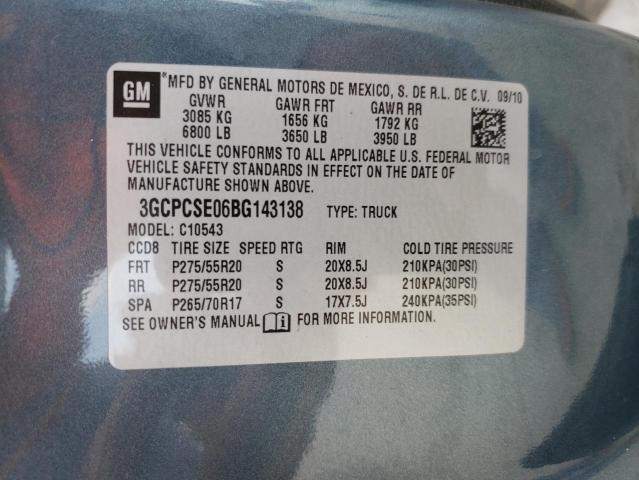 Photo 9 VIN: 3GCPCSE06BG143138 - CHEVROLET SILVERADO 