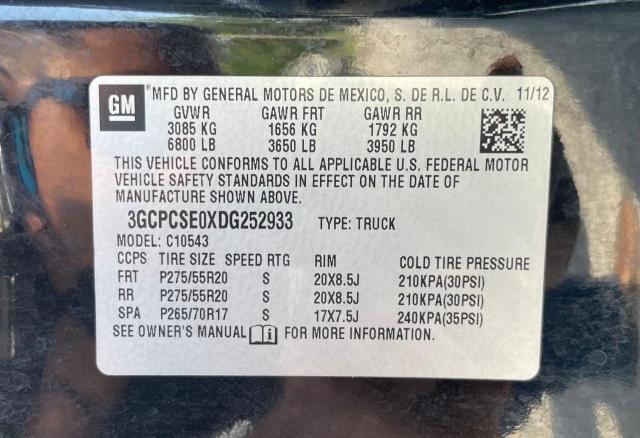 Photo 9 VIN: 3GCPCSE0XDG252933 - CHEVROLET SILVERADO 